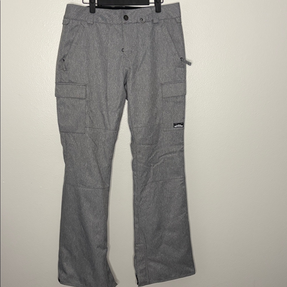 Volcom Cascade Insulated Snow Snowboard Ski Pants gray medium